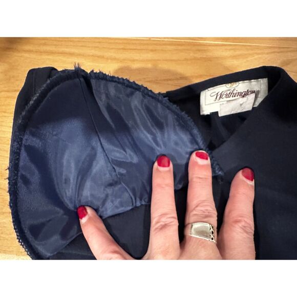 Worthington Blue Women's Top, Size 8 NWT - Picture 4 of 6